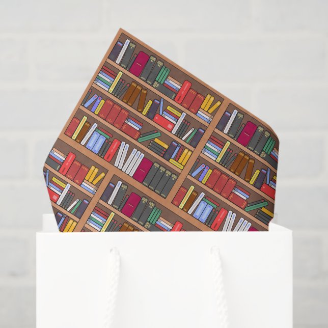 Papel De Seda Books Decoupage (Sacola de presentes)