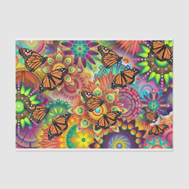 Papel De Seda Borboleta (Frente )