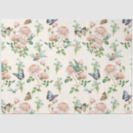 Papel De Seda Borboleta-Bebida Rosa Escamosa, Fada, Hidratada