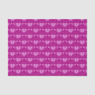 Papel De Seda Borboleta de Art Deco estilizada - magenta e rosa