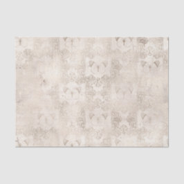 Papel De Seda Borboleta de Ivory e Ornamentado Branco Vintage Da