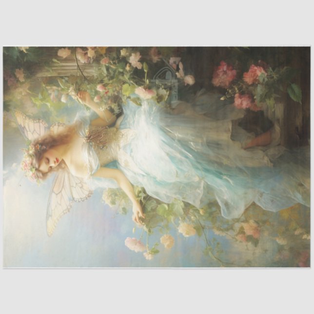 Papel De Seda Borboleta Fada Maiden (Frente )