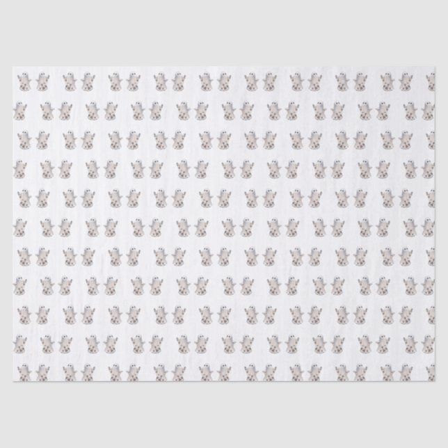 Papel De Seda Borboleta fantasma Halloween (Frente )