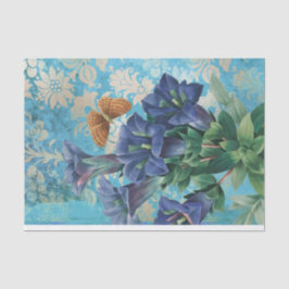 Papel De Seda Borboleta Floral Elegante