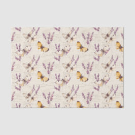 Papel De Seda Borboleta Lavanda Vintage 
