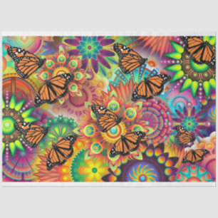 Papel De Seda borboleta monarca