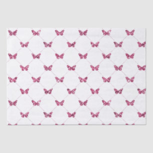 Papel De Seda Borboletas Brancas Girassas