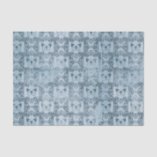 Papel De Seda Borboletas de Vintage Azul