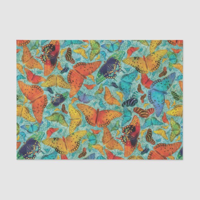 Papel De Seda Borboletas diárias de Flutterby (Frente )