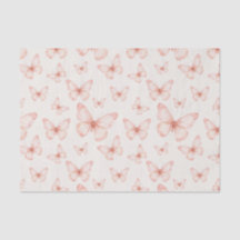 Borboletas rosa em creme
