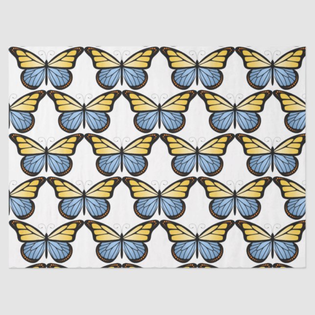 Papel De Seda Borboletas Série Design 5 (Frente )