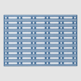 Papel De Seda Borda de Pontos de Incisão de Osso Azul Claro Deco
