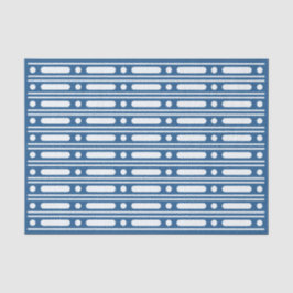Papel De Seda Borda de Pontos de Relevo em Azul Claro com Decoup