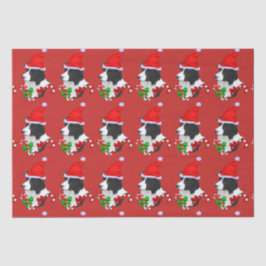 Papel De Seda Border Collie Christmas