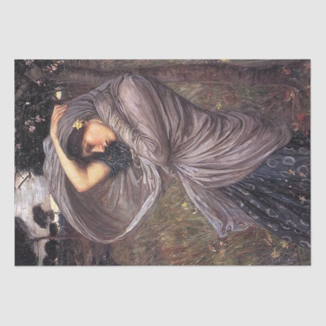 Papel De Seda Boreas de John William Waterhouse, 1903 (Frente )