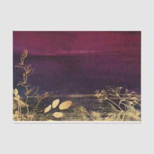 Papel De Seda Borgonha e Dourado