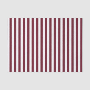 Papel De Seda Borgonha e teste padrão branco das listras