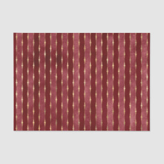 Papel De Seda Borgonha Vitoriana e Dourada Faixa