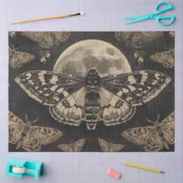 Papel De Seda Botânica da Mariposa Lunar Cottagecore Farmácia