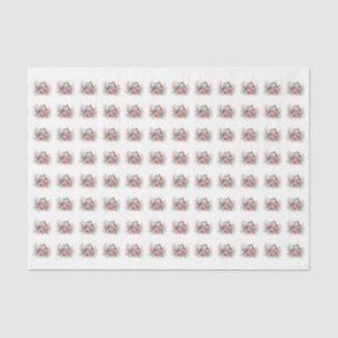 Papel de seda botânico floral abstrato moderno