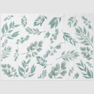 Papel De Seda Botânicos Flutuantes