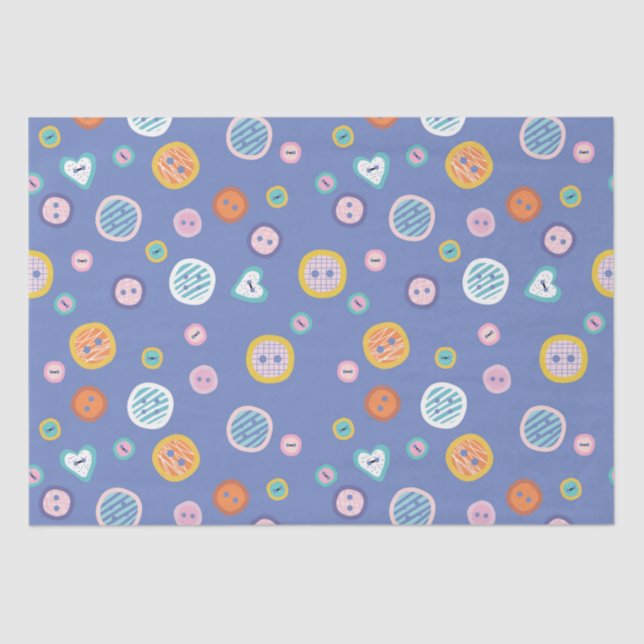 Papel De Seda Botões de Corte (Frente )