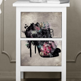 Papel De Seda Boudoir | Boinas de alto salto rosa-rosa vitoriano