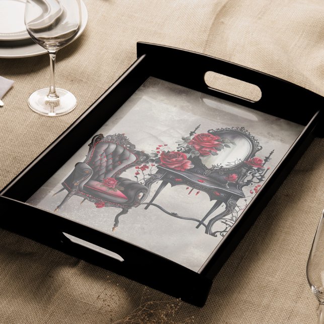 Papel De Seda Boudoir | Vanity Mirror e Victorian Parlor Preside (Criador carregado)