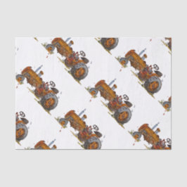 Papel De Seda Boys birthday party with antique tractor design