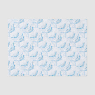 Papel De Seda Branco da família das baleias azuis