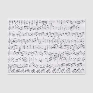 Papel De Seda Branco de Vintage Sheet Music