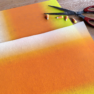 Papel de Seda Branco Laranja Amarelo Ombre Candy C