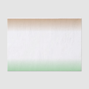 Papel De Seda Branco, Marrom, Gradiente Verde