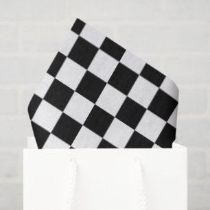 Papel De Seda Branco preto verificado