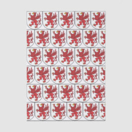 Papel De Seda Brasão de Armas da Pomerânia Arte Majestosa do Gri
