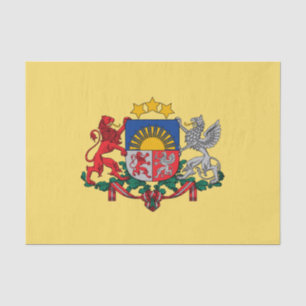 Papel De Seda Brasão letão