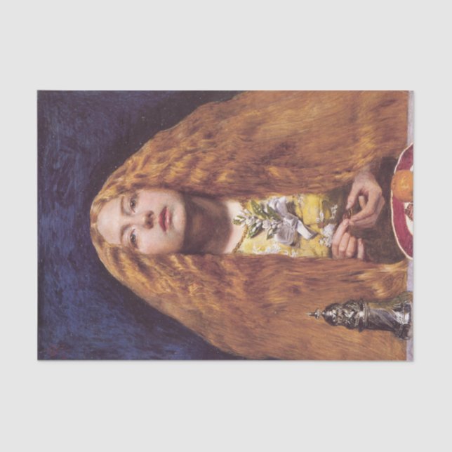 Papel De Seda Bridesmaid (de John Everett Millais) (Frente )