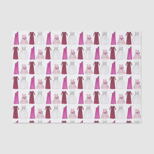 Papel De Seda Brigada do Partido Bridal Bridesmaid Flowergirl (Frente )