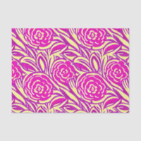 Bright Boho Floral Swirl Watercolor