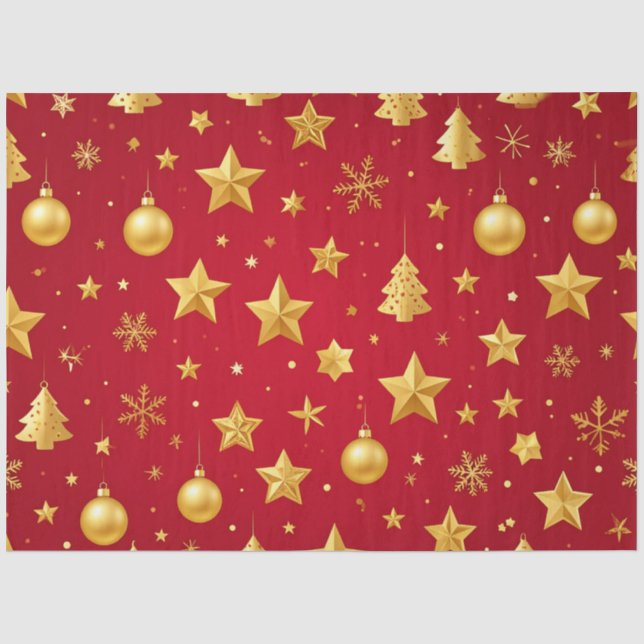 Papel De Seda Brilhando Forte na Noite de Natal (Frente )