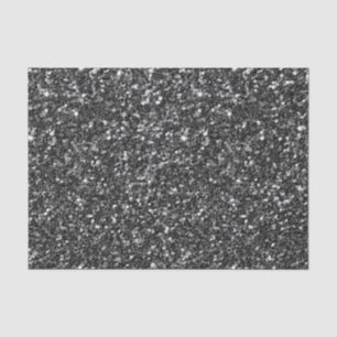 Papel De Seda Brilhante BlackFaux e faíscas brancas