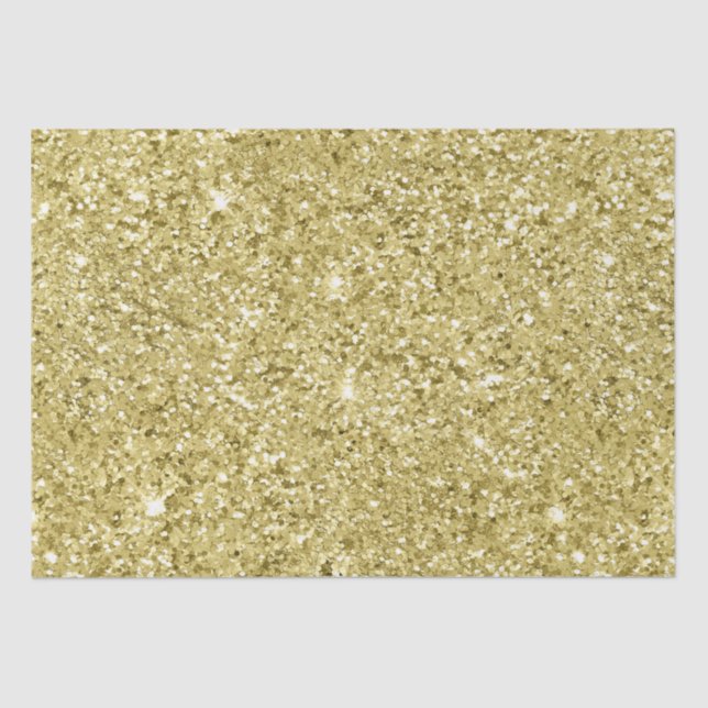 Papel De Seda Brilhante Dourado (Frente )