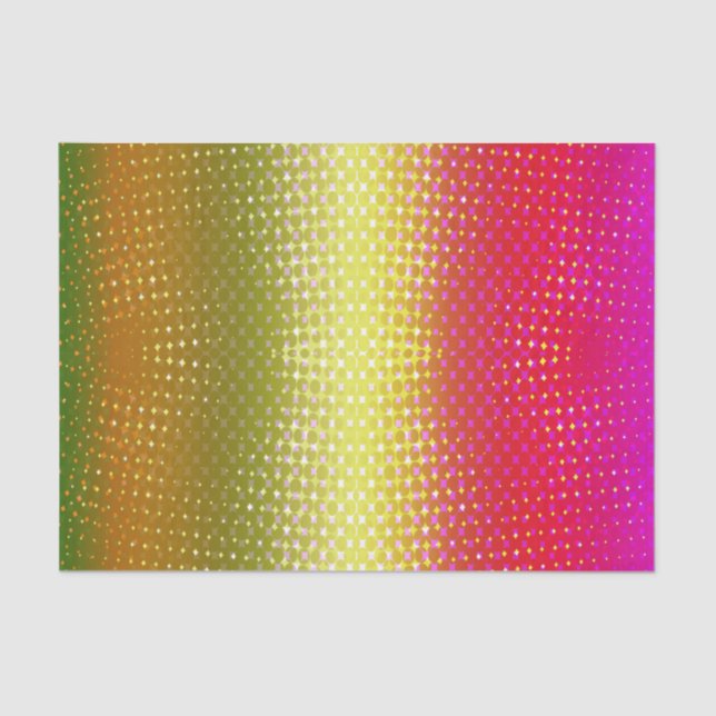 Papel De Seda Brilho Amarelo Cor-de-Rosa (Frente )