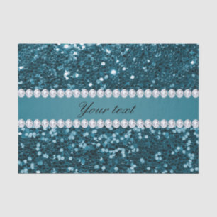 Papel De Seda Brilho azul escuro de cor azul escura e diamantes
