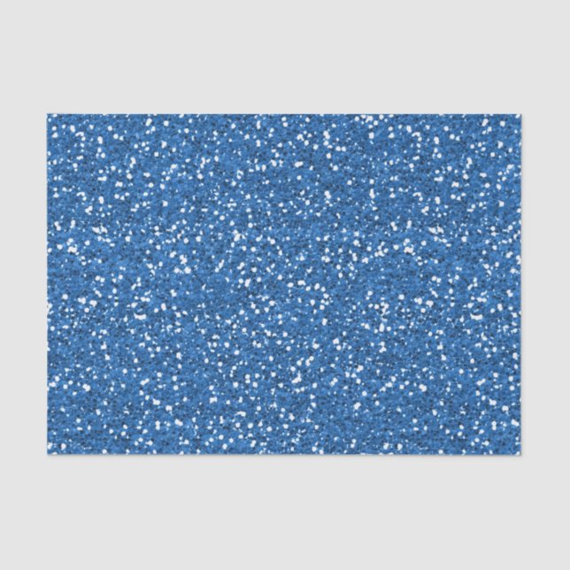 Papel De Seda Brilho azul Sparkly (Frente )
