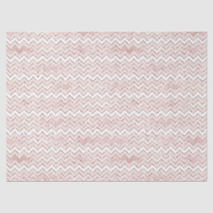 Papel De Seda Brilho Branco Cor-de-rosa brilhante Zig Zag