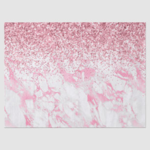 Papel De Seda Brilho Branco Rosa