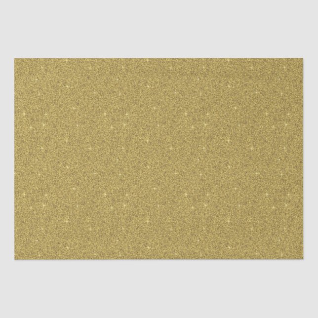 Papel De Seda Brilho Dourado (Frente )