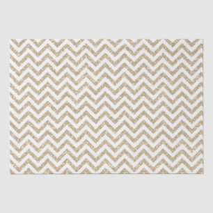 Papel De Seda Brilho Dourado Chevron do falso