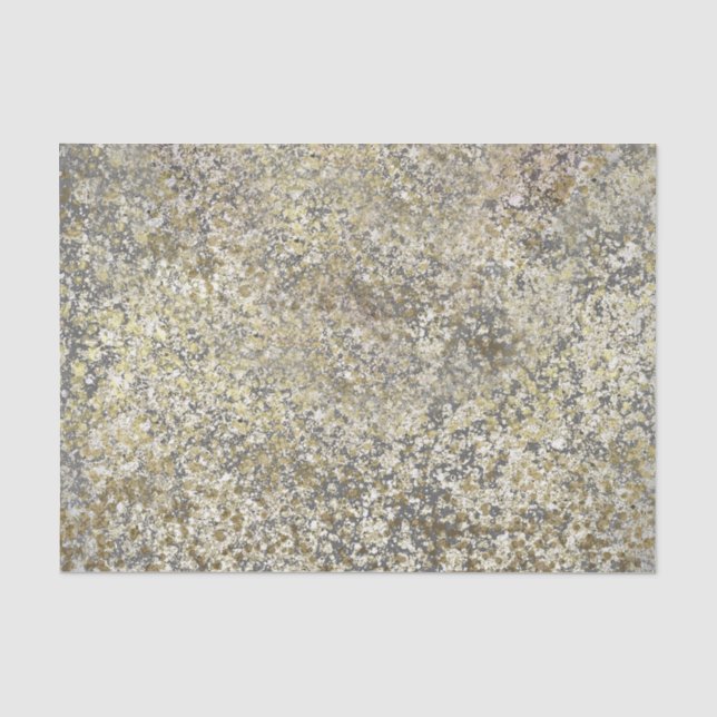 Papel De Seda Brilho Dourado Moderno Chic Glamour Faísca (Frente )